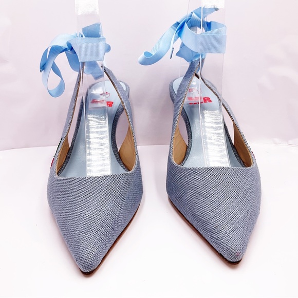 🆕{MR Man Repeller} Pacha Sling Back Kitten Heels - Picture 5 of 16